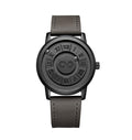 Men's Watch Unique Wrist Watches Magnetic Ball Fancy Minimalist Unisex Watches Swiss Quartz Watch with Leather Stainless Steel Bracelet