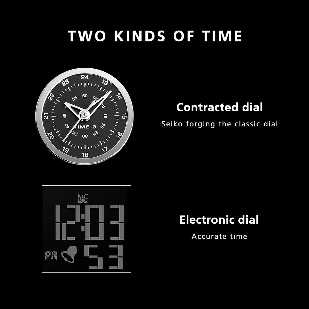SKMEI Men's Square Analogue-Digital Multi-Time Sports Watch