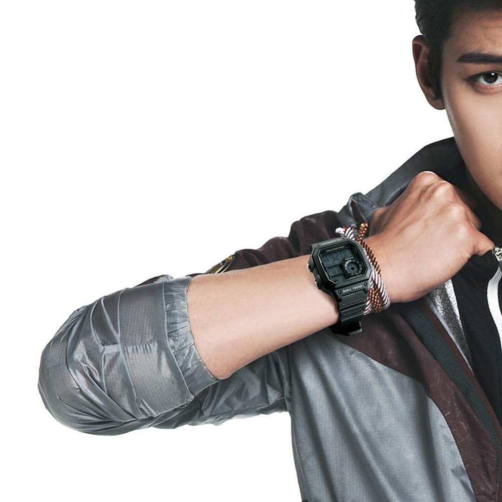 SKMEI Mens Digital Sports Watch – Dual Time
