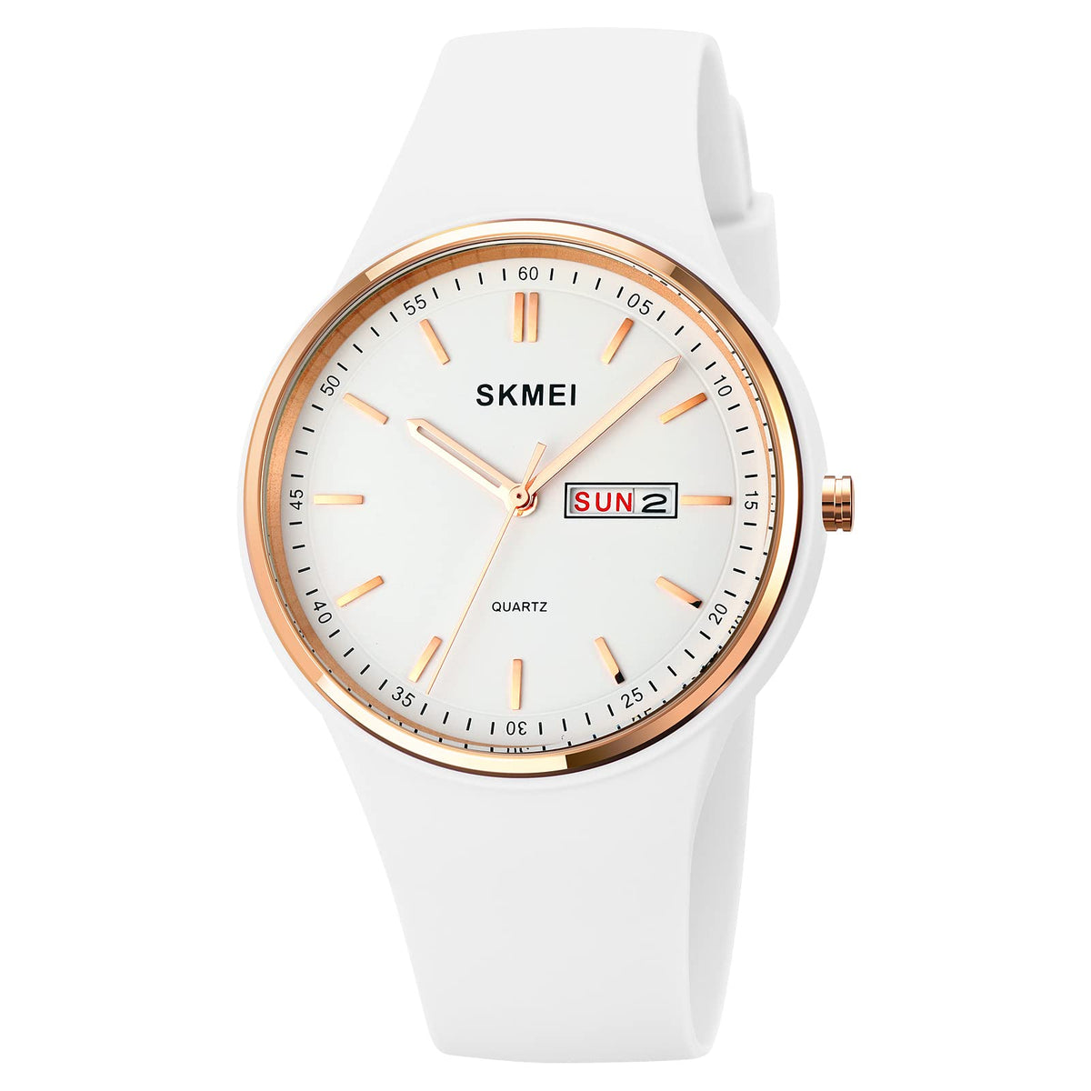 SKMEI Women's Japanese Quartz Sports Watch – Silicone Strap