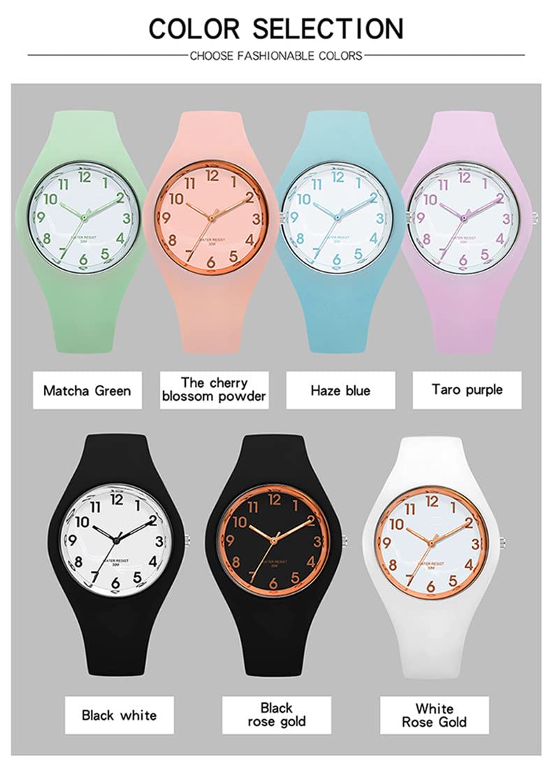 Women's Japanese Quartz Sports Watch – Silicone Strap