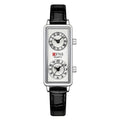 Women's Rectangular Dual-Time Quartz Watch