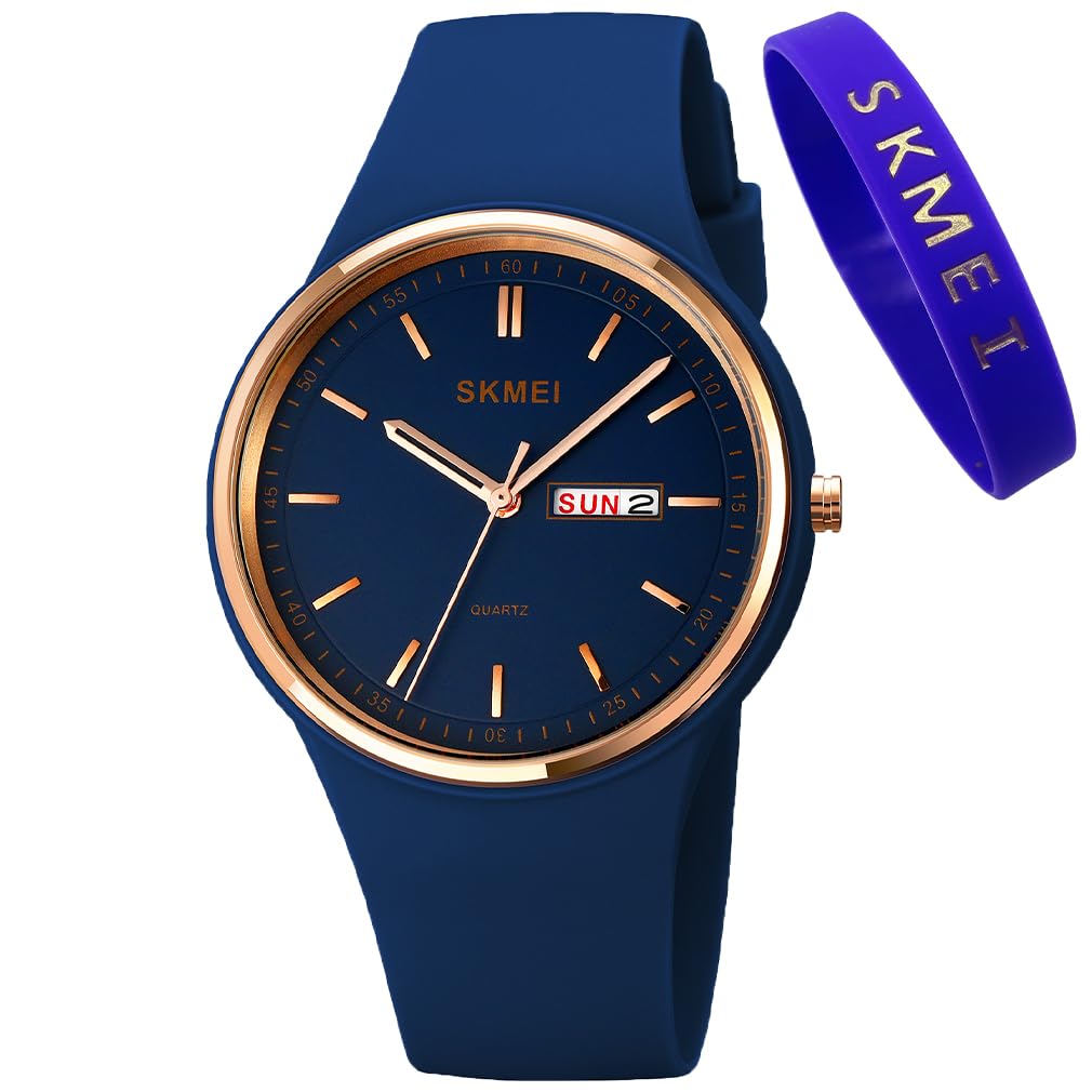 SKMEI Women's Japanese Quartz Sports Watch – Silicone Strap