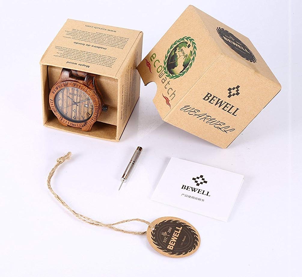 Men's Handmade Wooden Quartz Watch