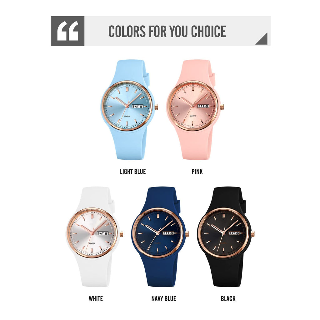 Women's Japanese Quartz Sports Watch – Silicone Strap