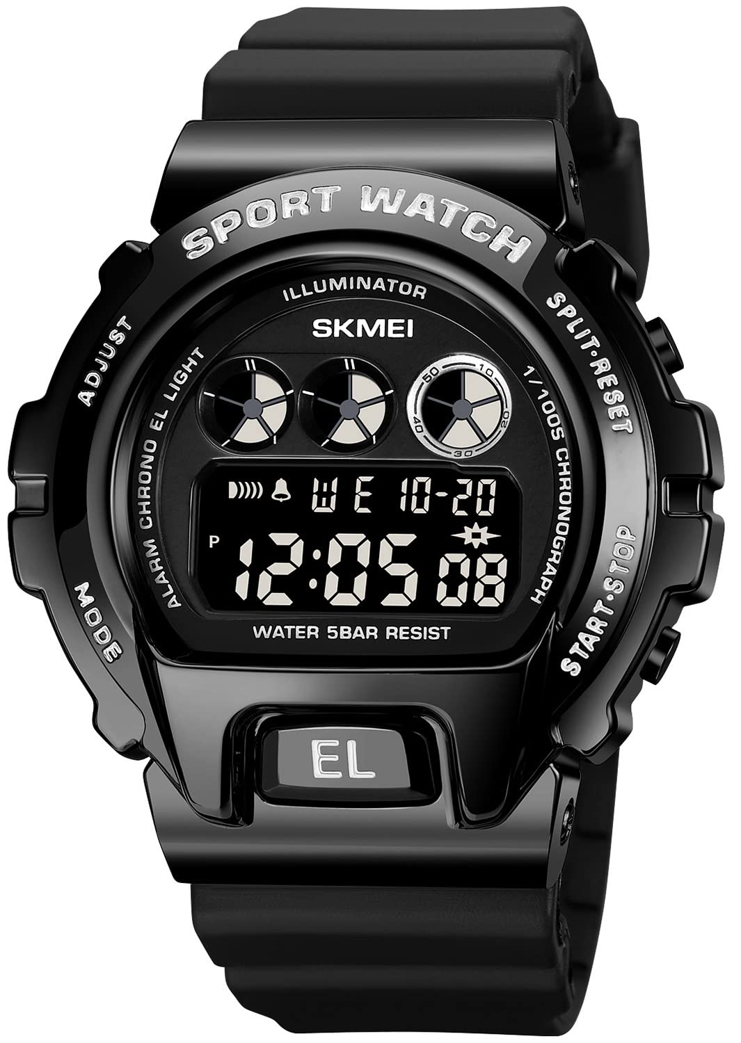 SKMEI Mens Digital Sports Watch – Dual Time