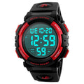 SKMEI Men's Large Display Digital Sports Watch - Red