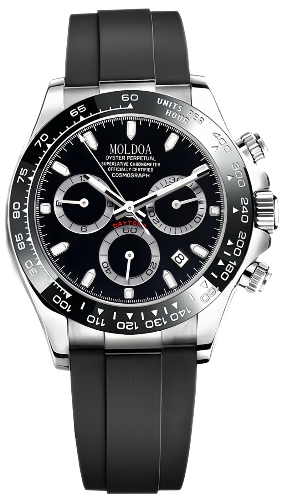 Moldoa Men's Japanese Quartz Chronograph Watch – Panda Dial