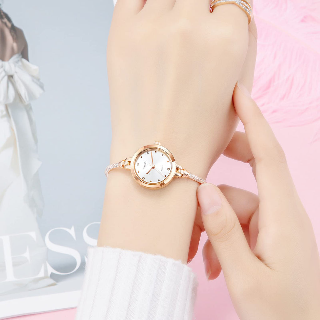 SKMEI Women's Ultra-Slim Quartz Bracelet Watch