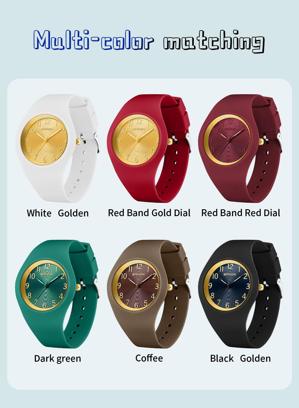 Women's Japanese Quartz Sports Watch – Silicone Strap