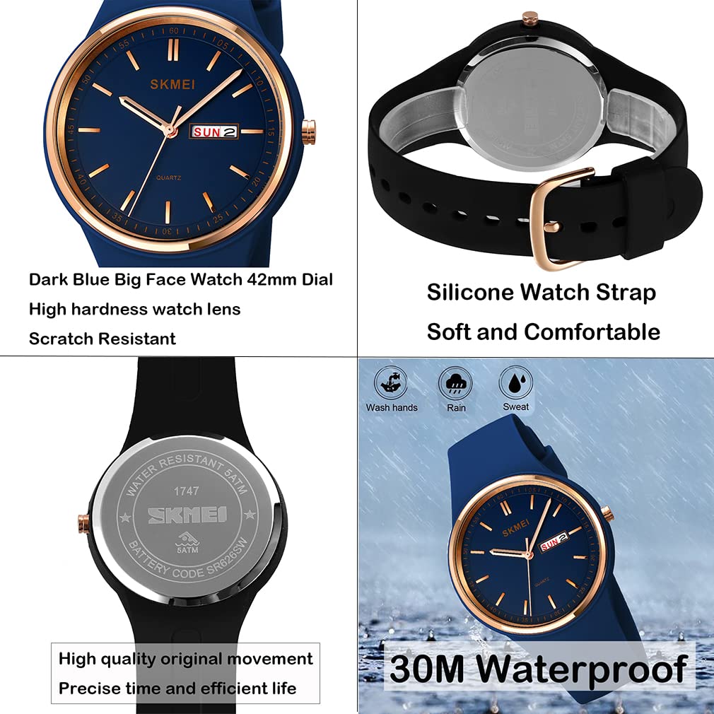 SKMEI Women's Japanese Quartz Sports Watch – Silicone Strap