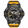 SMAEL Men's Analogue-Digital Sports Watch – Orange Dial