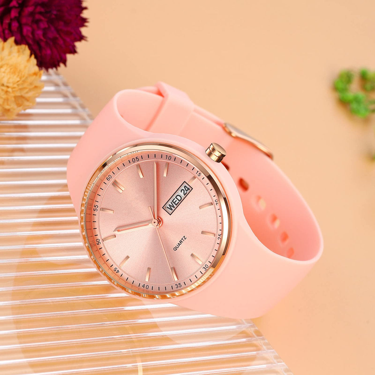 Women's Japanese Quartz Sports Watch – Silicone Strap