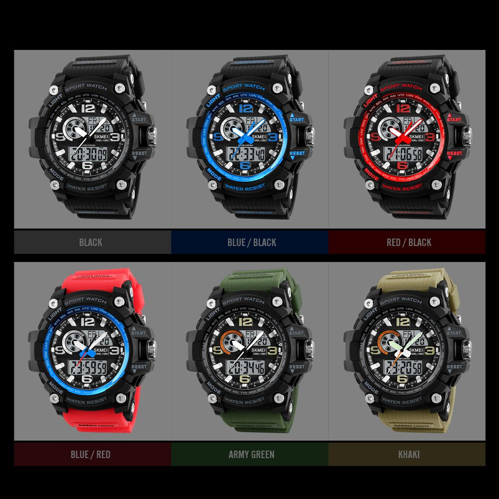 SKMEI Men's Chronogrpah Analogue-Digital Sports Watch