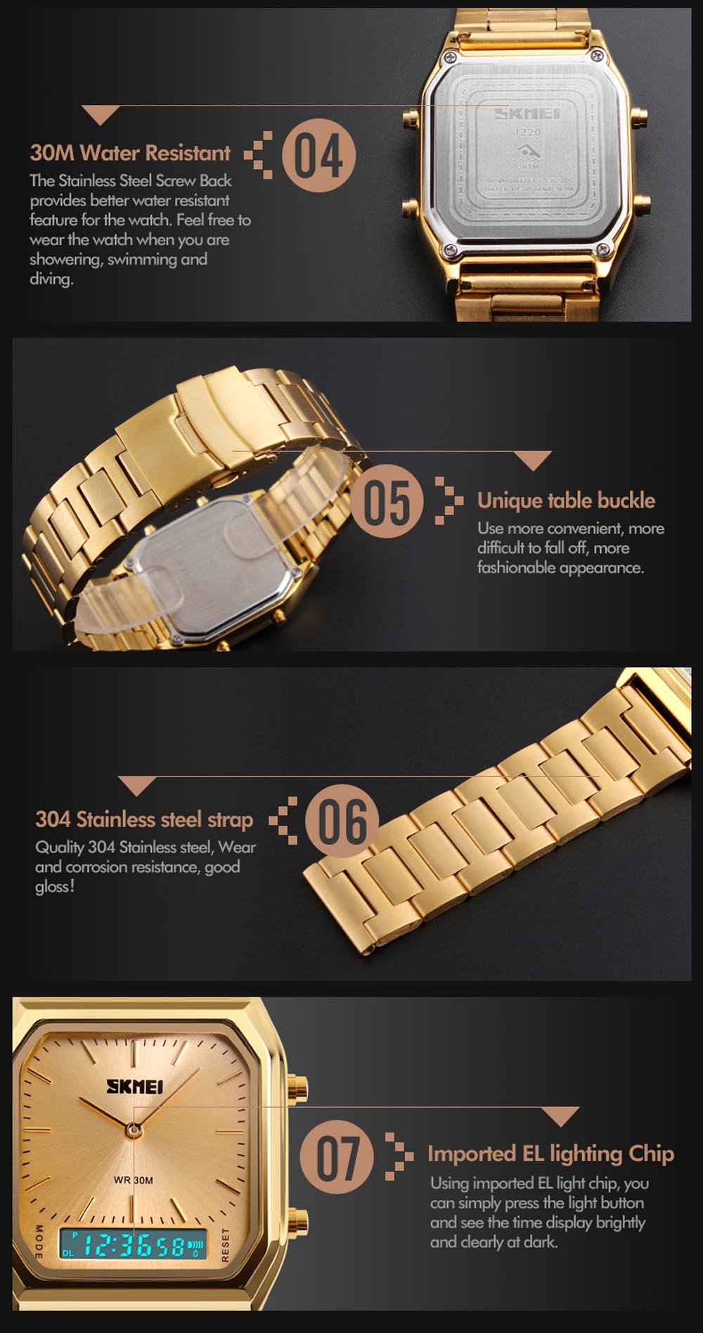 SKMEI Unisex Analogue-Digital Sports Watch