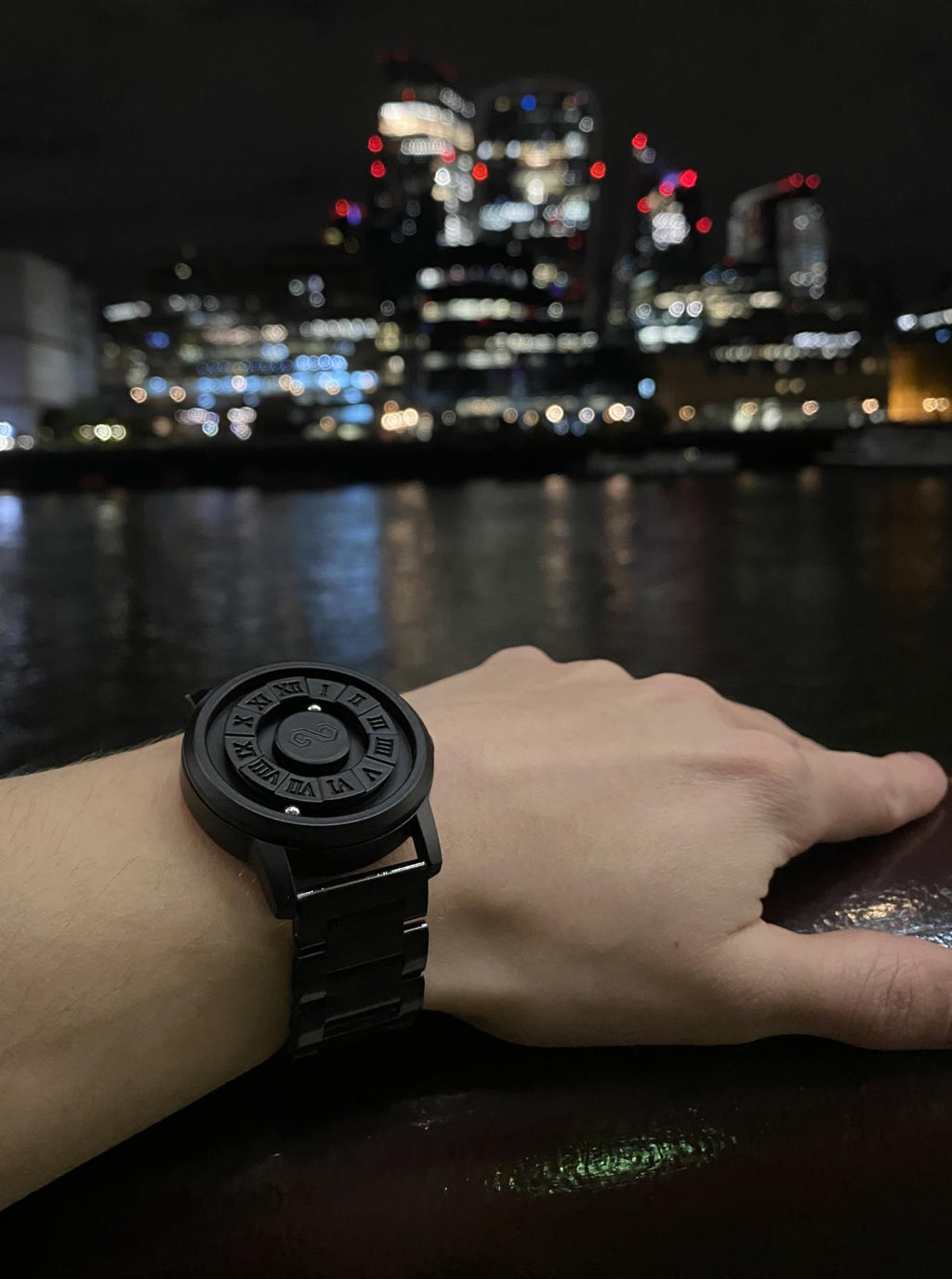Men's Watch Unique Wrist Watches Magnetic Ball Fancy Minimalist Unisex Watches Swiss Quartz Watch with Leather Stainless Steel Bracelet
