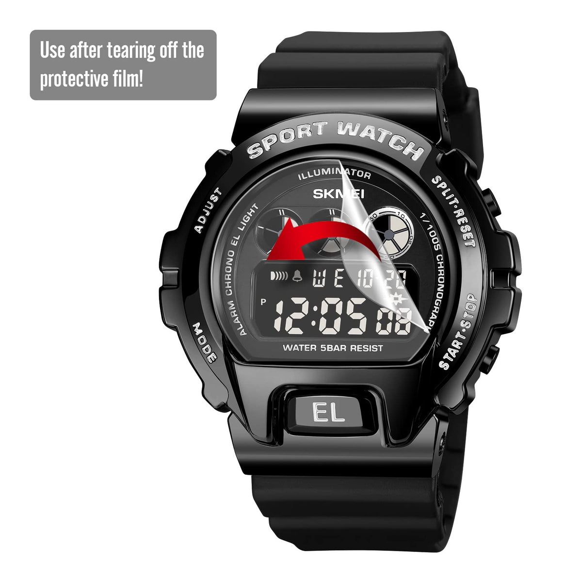 SKMEI Mens Digital Sports Watch – Dual Time