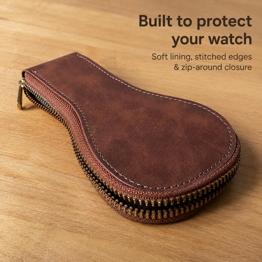 Stretone Single Watch Travel Case - PU Leather