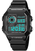SKMEI Mens Digital Sports Watch – Dual Time
