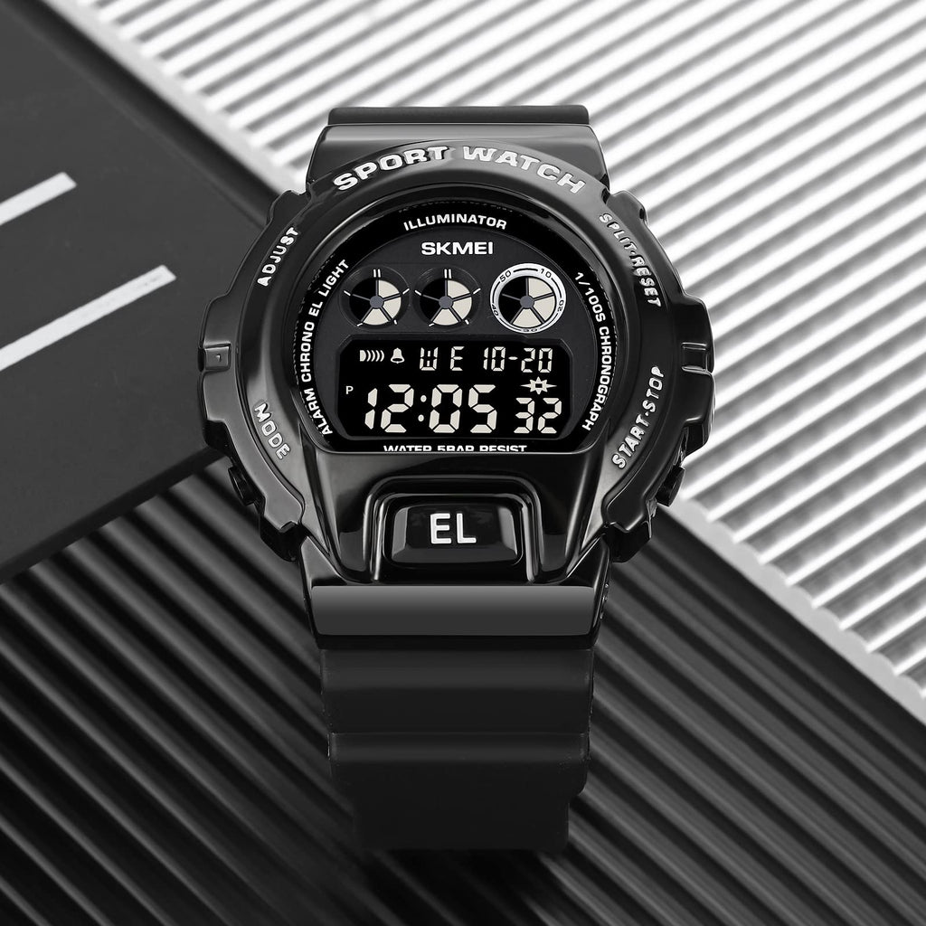 SKMEI Mens Digital Sports Watch – Dual Time