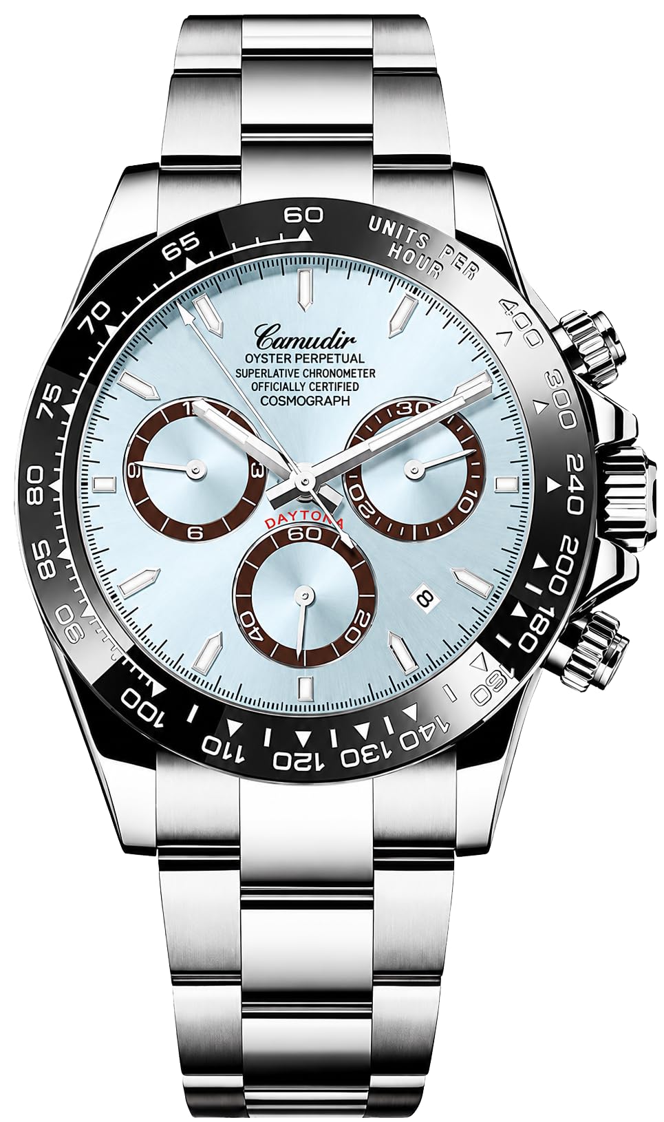 Moldoa Men's Japanese Quartz Chronograph Watch – Panda Dial