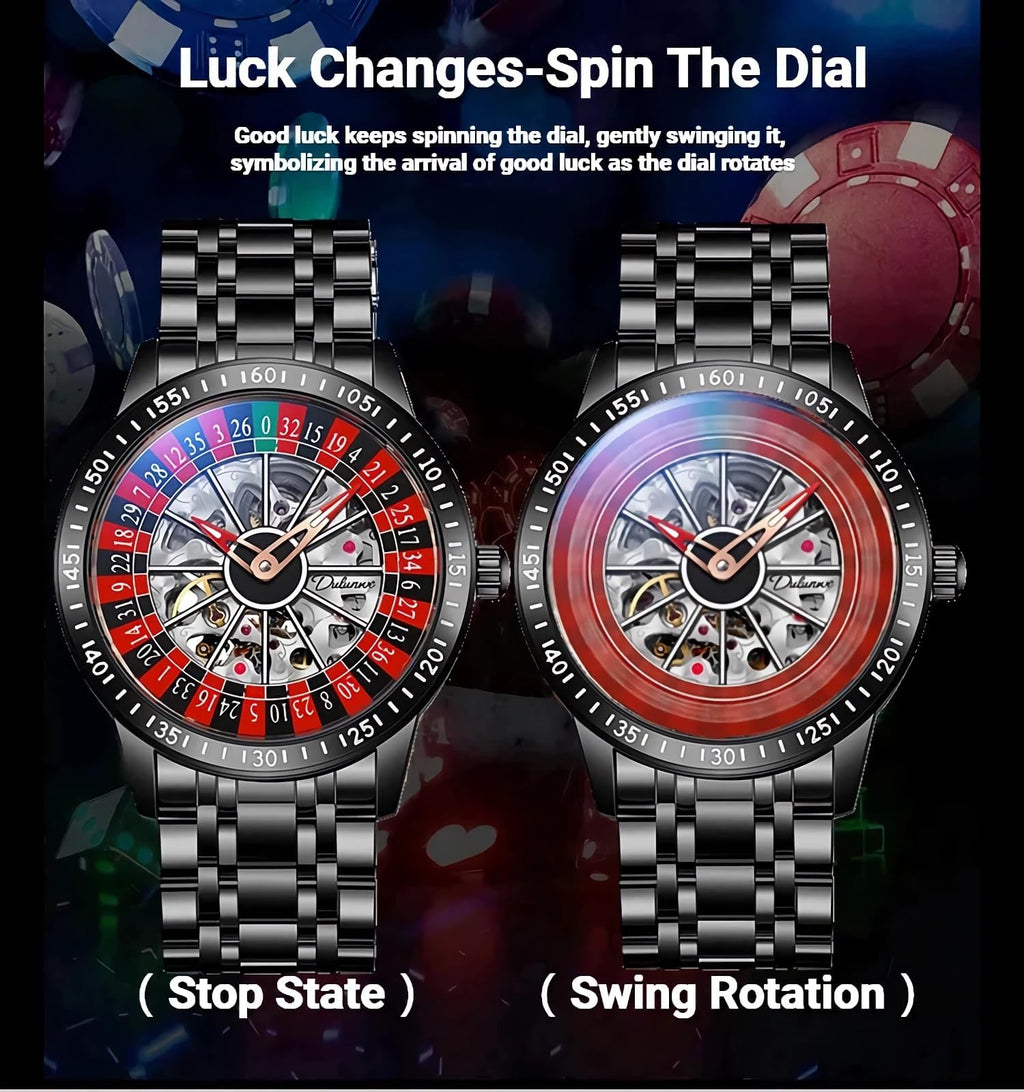 Men's Roulette Dial Automatic Mechanical Watch