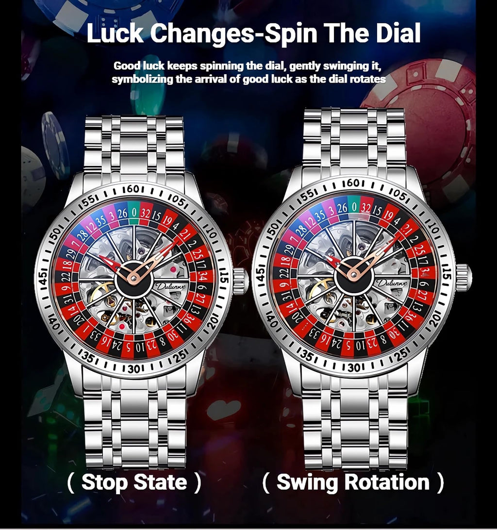 Men's Roulette Dial Automatic Mechanical Watch
