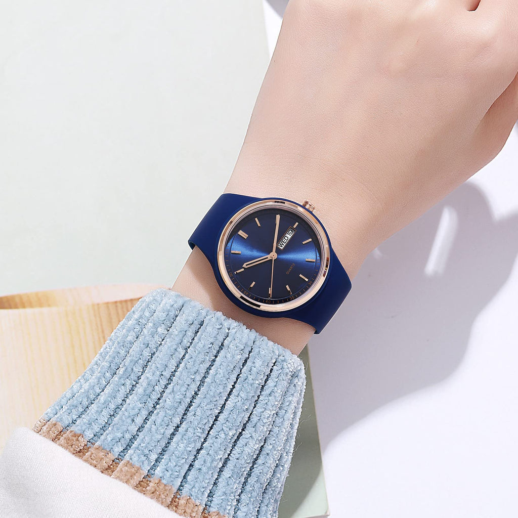 Women's Japanese Quartz Sports Watch – Silicone Strap