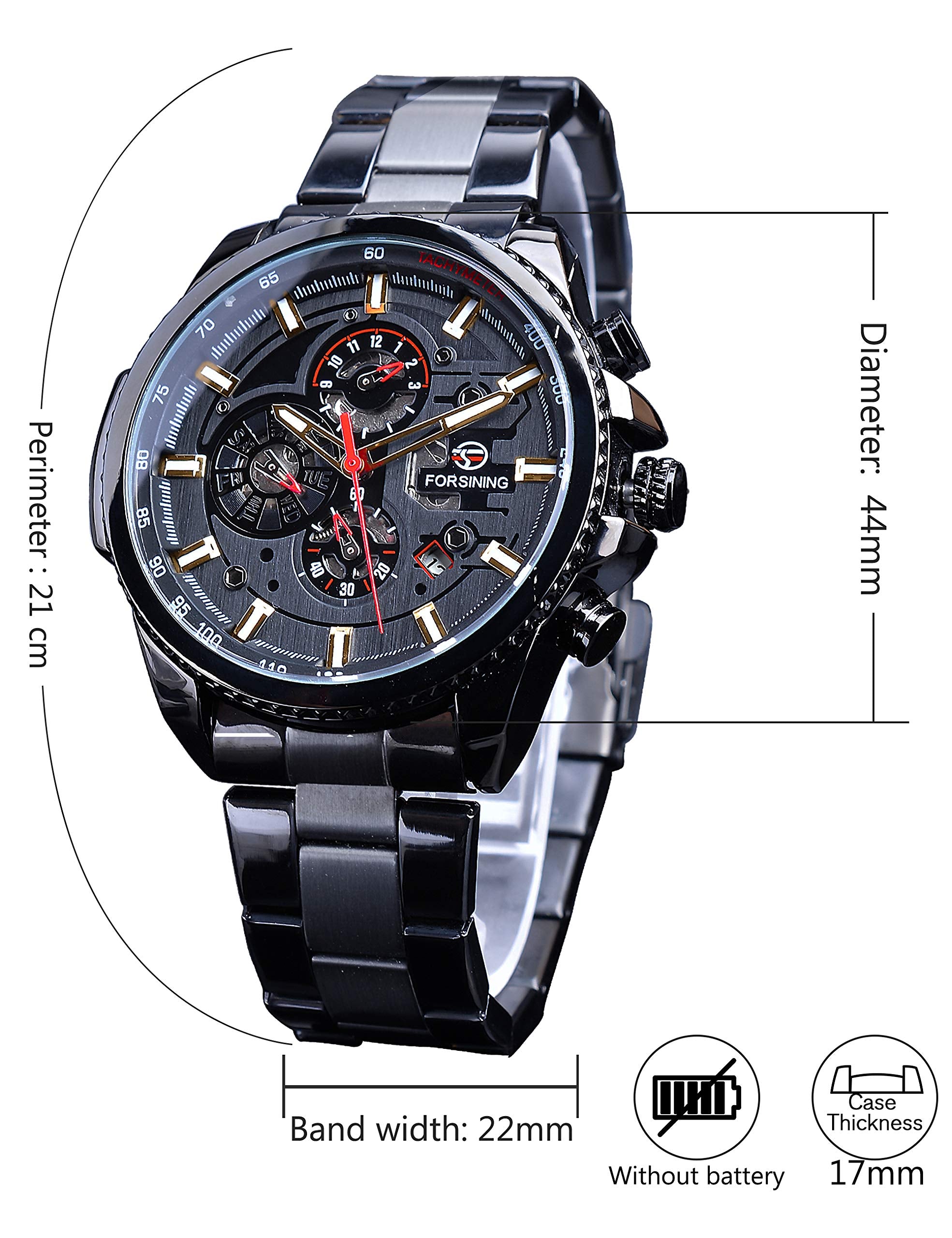 FORSINING Men's Automatic Mechanical Calendar Watch
