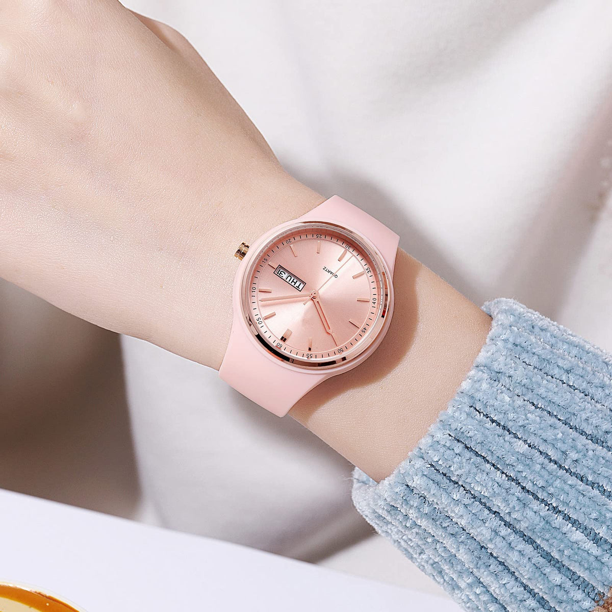 Women's Japanese Quartz Sports Watch – Silicone Strap