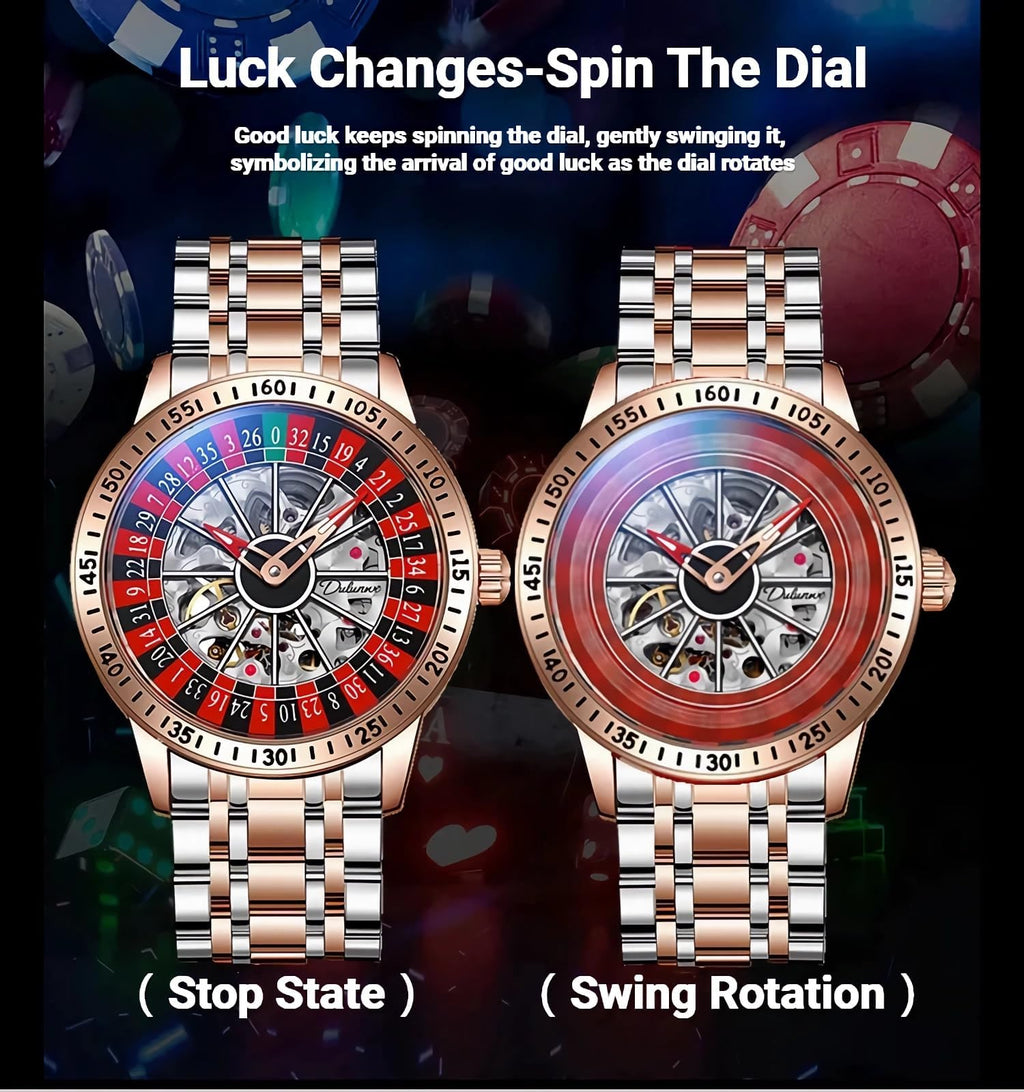 Men's Roulette Dial Automatic Mechanical Watch