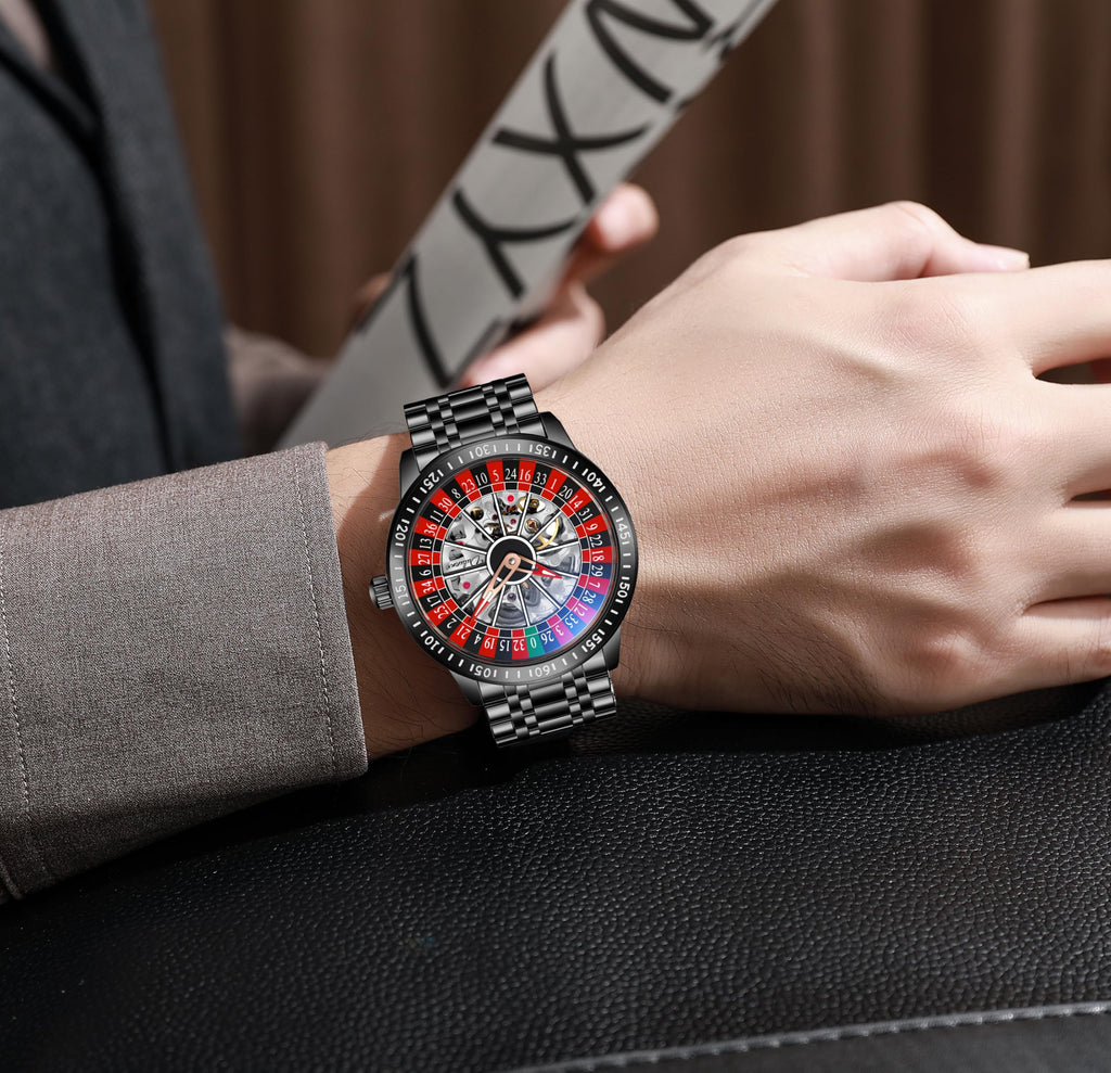 Men's Roulette Dial Automatic Mechanical Watch