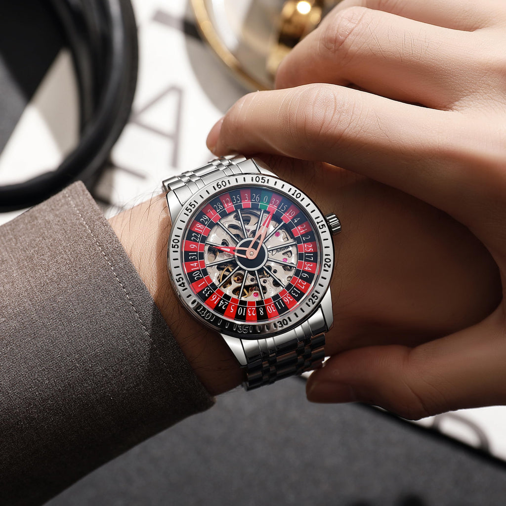 Men's Roulette Dial Automatic Mechanical Watch